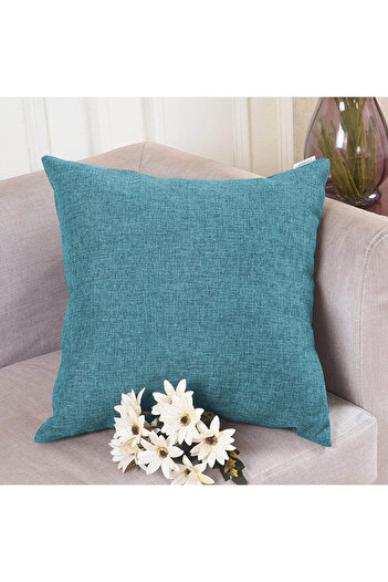 In House Linen Decorative Cushion Set Solid Design - 45x45 cm