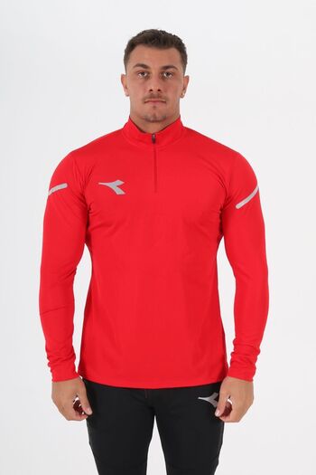 Diadora Alto Training Tracksuit Single Top Red