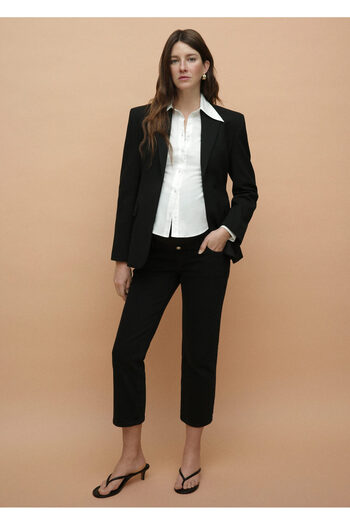 MANGO Woman Denim Women's Jeans Black -67100689