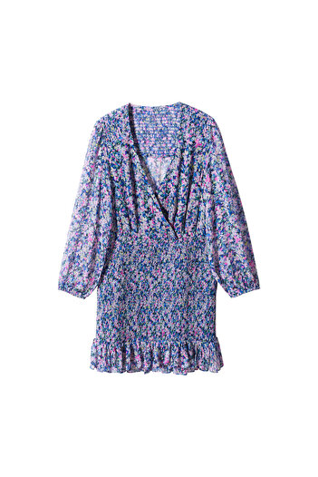 MANGO Woman Női kék ruha - modell 57043809