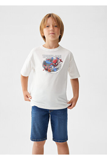 MANGO Kids Herren T-Shirt57031084 - Off White