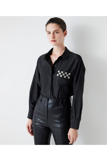 İpekyol Black Woven Shirt