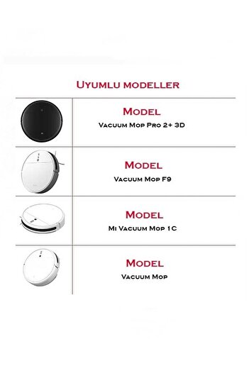 ibrush Συμβατό με Mi Robot Vacuum Mop 2 πλαϊνές βούρτσες και 1 κύρια βούρτσα