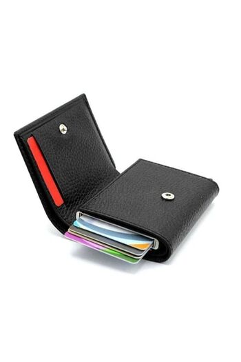 starprint Automatic Leather Wallet with Mechanism and Card Holder and Money Compartment