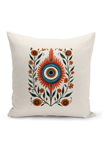 Bertille Home 8-Piece Evil Eye Series Digital Printed Throw Pillow Cover Set - Double Sided Evil Eye Pillow Cover Set