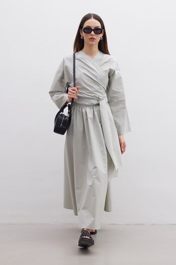 Manuka ΠΟΥΚΑΜΙΣΟ PREMIUM STYLE KIMONO ΠΡΑΣΙΝΟ