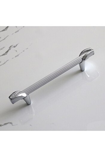 Badem10 Duru PREMIUM 64 mm Mobilier metalic pentru sertar de bucătărie, culoare crom