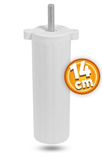 Badem10 White Furniture Sofa Base Seat - Adjustable Leg with 14 cm Bolt Support