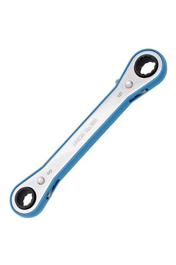 Unior 8x9 Mm Ratcheting Star Wrench Two Blades