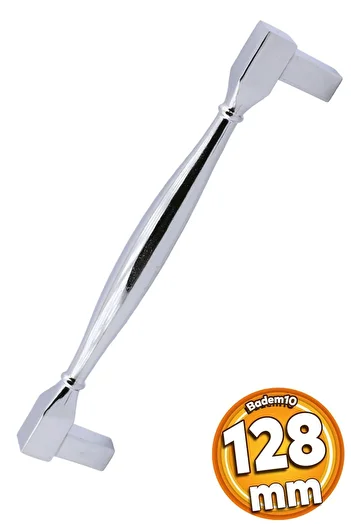 Badem10 128 mm Metallic Chrome Color Handle, Daruluk Cemetery Gate, Kitchen Drawer