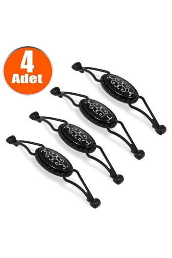 Badem10 Seçil 4 bucăți de tije de metal negre (128 mm) pentru turnul de pui