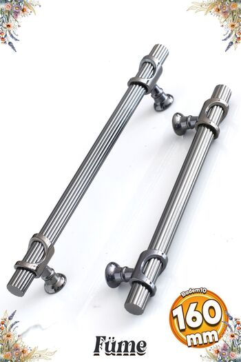 Badem10 Mâner din metal afumat Arsin 160 mm-16 cm Ușă dulap Mobilier Bucătărie Sertar Mânere dulap Mâner