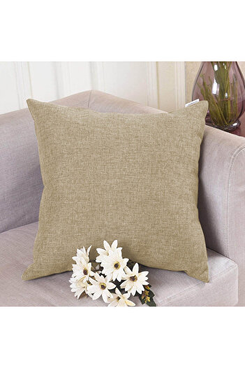 In House Linen Decorative Cushion Set Solid Design - 45x45 cm
