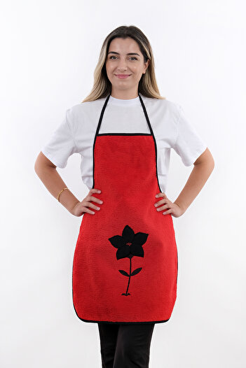 sevilya Wellsoft Embroidered Liquid Proof Waterproof Kitchen Apron