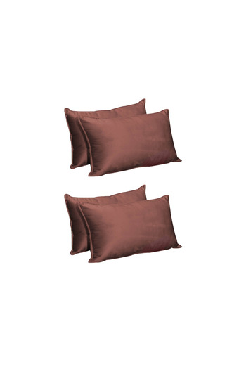 In House 4 Pieces Velvet Decorative Cushion Set Solid Design - 50x30 cm