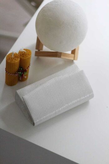 Moom Bag Γυναικεία τσάντα ώμου σε λευκό ασημί Mini Box