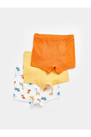 LC Waikiki LCW Baby - Printed Boxers with Elastic Waist for Baby Boy Set of 3