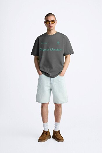 The Champ Clothing Ανδρικό μπλουζάκι Oversize - Crew Neck, Organic Chernistry, Written Smoked