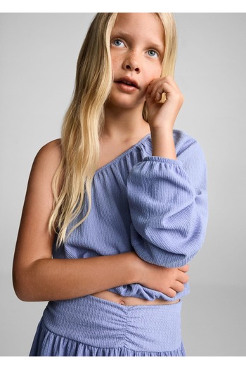 MANGO Kids Tricou Albastru Pentru Copii