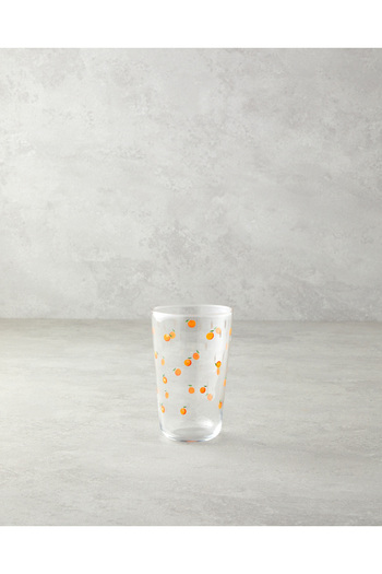 English Home Orange Orangeis Glass 3-Piece Cup - 400 ml