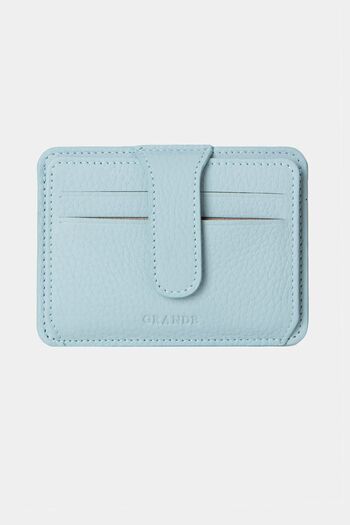 Grande 3607 Genuine Real Leather Women Men Card Holder Wallet Mint