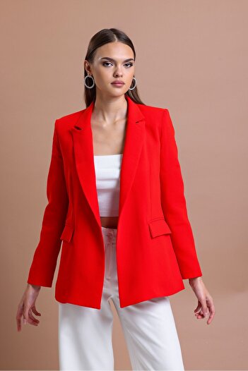 Tangül&Ali'S Moda Evi Red Blazer Jacket