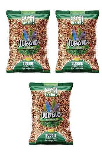 Jungle Poşet Muhabbet Kuşu Yemi 1 Kg (3 Adet)