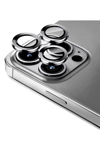 Evax iPhone 12 Pro Max Compatible Camera Protective Lens Eyepiece Set of 3 with Metal Frame