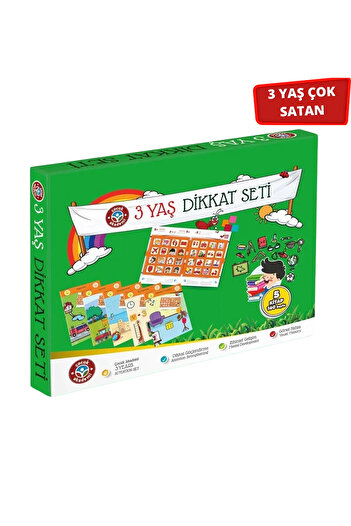 Çocuk Akademi 3 Yaş Dikkat Seti