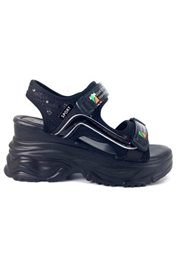 Guja 24Y413-9 Black Women's Wedge Heel Sandals - 36-40