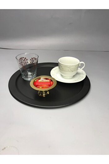 Mira züccaciye Gold Kahve Yanı Lokumluk,makaronluk,şekerlik,sunum,kahve,ikramlık,damat Kahve Sunum