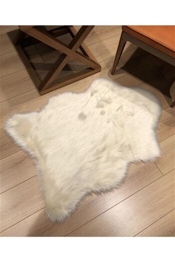 Homeax Kuzu Post Kemik Üst Kalite Yıkanabilir Yumuşak Dokulu Peluş Halı