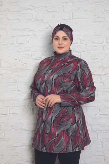 DONEX 1254 Μαγιό Hijab Lycra με πλήρη επένδυση