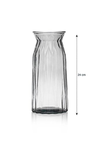 LC Waikiki Vase Gray 24 cm Glass