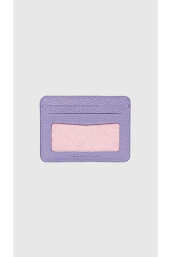 Grande 3607 Genuine Real Leather Card Holder Wallet for Women and Men Lilac