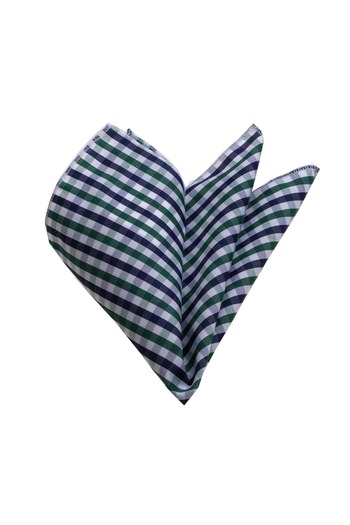 Exve Exclusive Green Gingham Collar Handkerchief