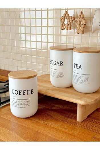 Mirilliahome 3 Piece Set - Glass Storage Jars with Bamboo Lids