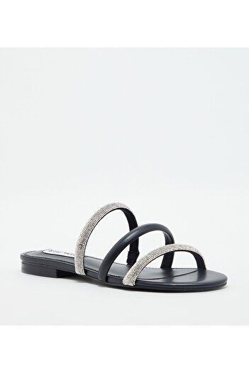 Steve Madden Black Women's Flat Sandals Sandals