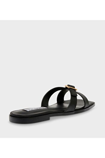 Steve Madden Black Women's Flat Sandals Sandals