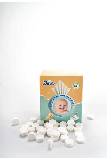 Bisula Compressed Tablet Wipes 250 Pieces