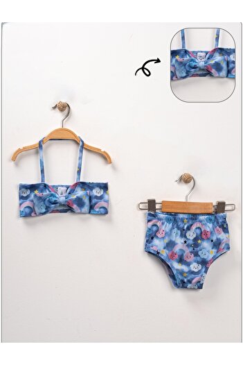 BUUFUU Flexible Printed 2-Piece Bikini Set for Baby Girl