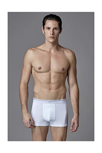 Eros Ανδρικό Compact Boxer 6 Pack Λευκό S-m-l-xl-2xl-3xl 95% βαμβάκι 5% ελαστάνη