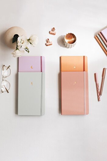 Matt Notebook Set de 4 blocnotes nedatate - 2 fără linii, 1 cu linii și 1 cu puncte