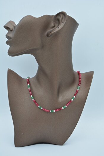 Stoneage Ceyt And Pearl Stone Necklace
