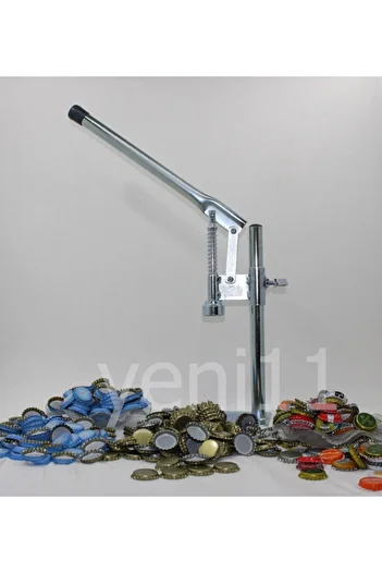 yeni11 Gazoz Soda Cap Sealing Machine + 100 Cap Gift Bottle Capper