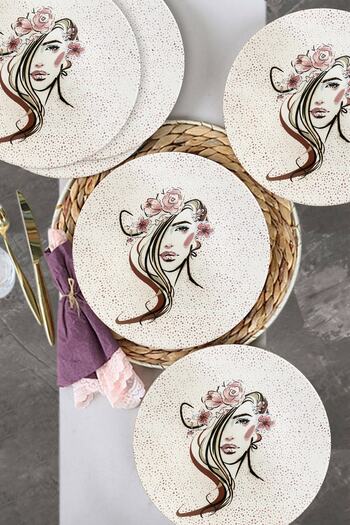 Keramika Beauty Serving Plate 26 cm 6 Pieces