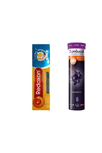 Redoxon Triple Effect 15 Effervescent Tablet+Sambucol Plus Effervescent Tablet