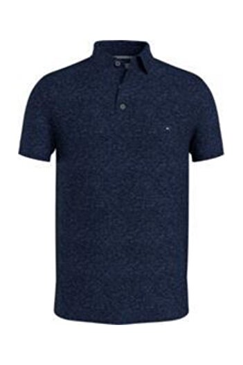 Tommy Hilfiger MW0MW17771 Tričko DENIM HEATHER Polo s výstřihem