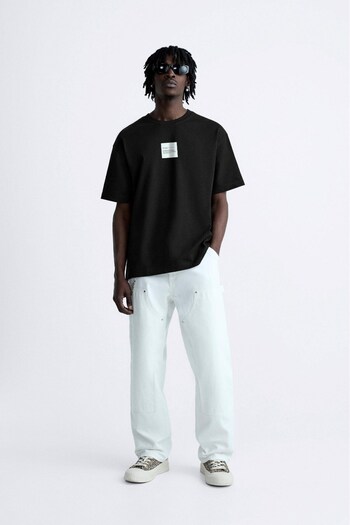 The Champ Clothing Μαύρο Oversize ανδρικό μπλουζάκι - Crew Neck, Syzygy Written