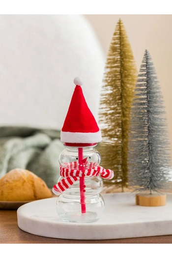 LC Waikiki Lcw Home 2-Piece Christmas Themed Glass with Straw 20 cm